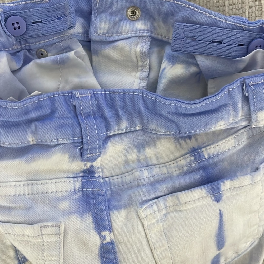 Cat & Jack Jean Shorts Purple/White Size M (7-8) - Picture 5 of 6